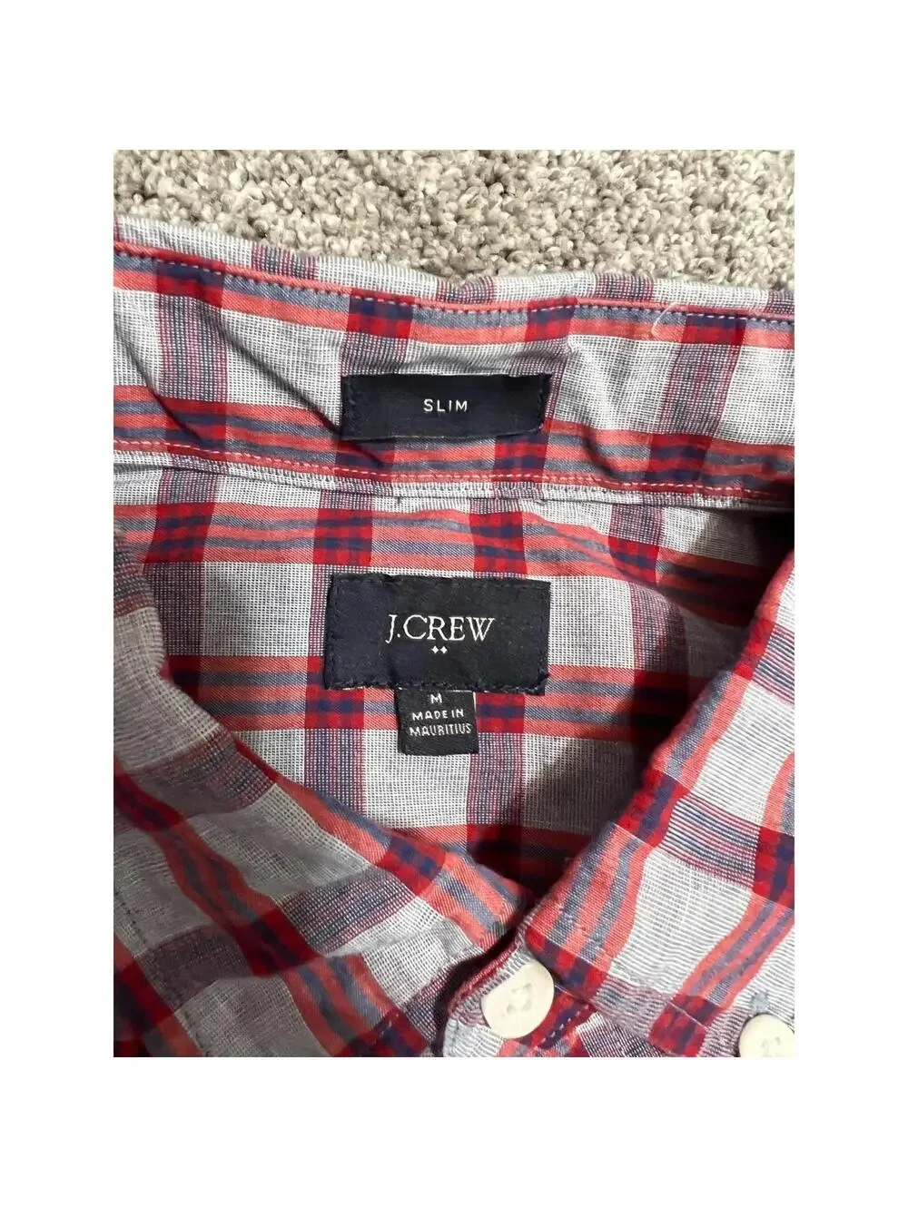 J.Crew Men's Slim Fit Button Down shirt size Medium